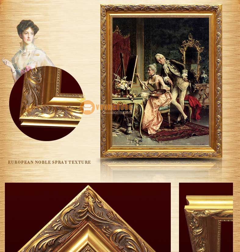 tranh trang trí phong cách cổ điển châu âu HYY125-9